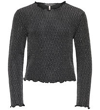 Kids Only Blússa - CookQueen - Black/Lurex Silfur/Harlequin Kids Only Blússa - CookQueen - Black/Lurex Silfur/Harlequin