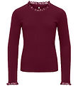 Kids Only Blouse - Rib - KogLeslie - Cabernet