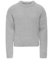 Kids Only Blouse - Knitted - KogPiumo - Light Grey Melange/Silve