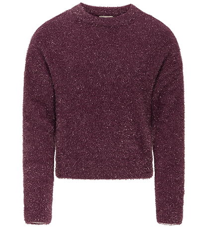 Kids Only Bluse - Strick - KogPiumo - Rose Wine/Rose Wine Glitte