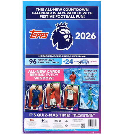 Calendrier de l'Avent de cartes de football - Premier League 202 Calendrier de l'Avent de cartes de football - Premier League 202