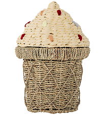 Bloomingville Mand m. Deksel - 28x41 cm - Cillie - Naturel Bloomingville Mand m. Deksel - 28x41 cm - Cillie - Naturel