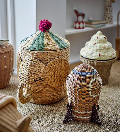 Panier av. Couvercle Bloomingville - 31x35 cm - Space - Naturel Panier av. Couvercle Bloomingville - 31x35 cm - Space - Naturel