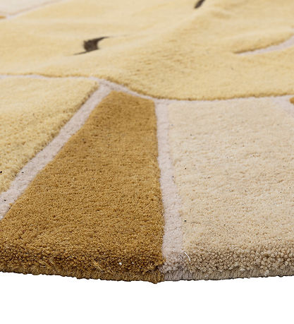 Bloomingville Blanket - Sun - Wool - Yellow