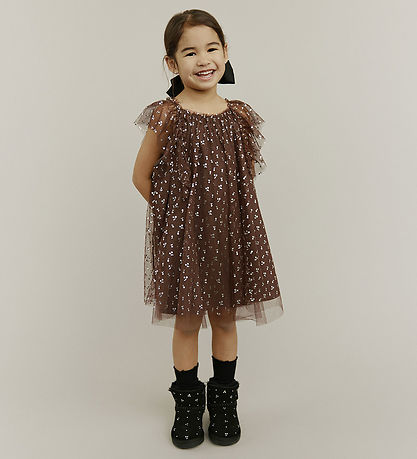 Robe en tulle Sofie Schnoor - Fleur - Marron Robe en tulle Sofie Schnoor - Fleur - Marron