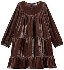 Sofie Schnoor Dress - Velvet - SelineSB - Brown