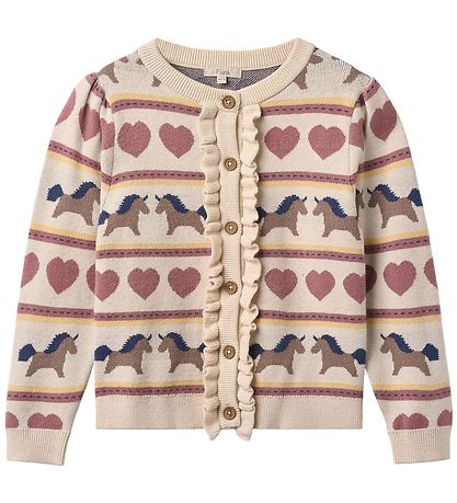 Fliink Cardigan - Strikk - Viskoseblanding - Kino - Sandskall