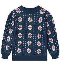 Fliink Blouse - Gebreid - Garden - Insignes Blue