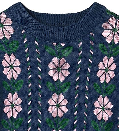 Blouse Fliink - Tricoté - Garden - Insigne Blue Blouse Fliink - Tricoté - Garden - Insigne Blue