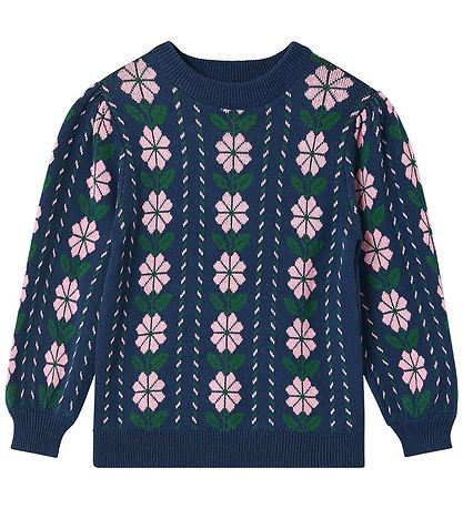 Blouse Fliink - Tricoté - Garden - Insigne Blue Blouse Fliink - Tricoté - Garden - Insigne Blue