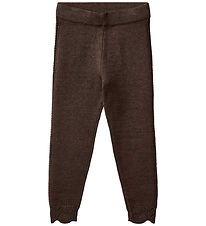 Fliink Broek - Gebreid - Viscose blend - Alilly - Koffieboon