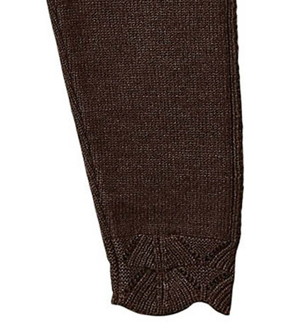 Fliink Broek - Gebreid - Viscose blend - Alilly - Koffieboon
