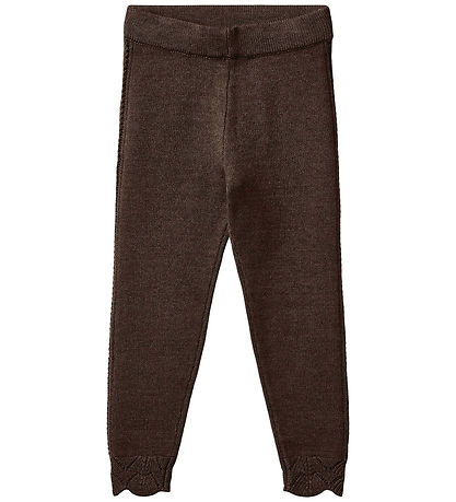 Fliink Broek - Gebreid - Viscose blend - Alilly - Koffieboon