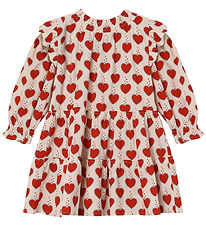 Fliink Dress - Winter Heart - Sandshell AOP Fliink Dress - Winter Heart - Sandshell AOP