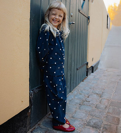 Fliink Broek - Corduroy - Dolly - Insignes Blue AOP