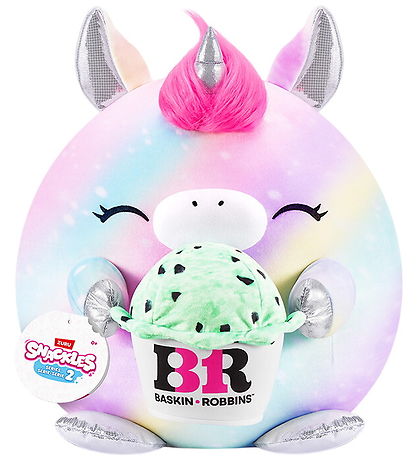 Snackles Soft Toy - 25 cm - The Unicorn Marty w. Baskin Robbins