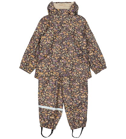 Mikk-Line Rainwear w. Lining - Teddy Rec - Raisin
