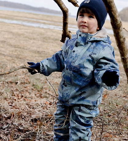 Mikk-Line Rainwear w. Lining - Teddy Rec - Blue Nights