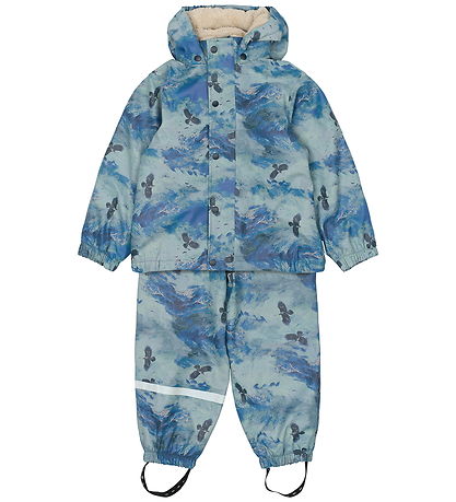 Mikk-Line Rainwear w. Lining - Teddy Rec - Blue Nights