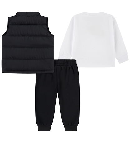 Nike Set - Puffer Vest/Blouse/Sweatpants - Black/White