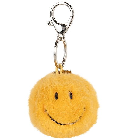 Bon Ton Toys Keychain - 5.5 cm - Smiley Keychain ECO Fuzzy - Ye