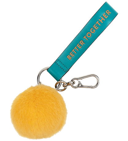 Bon Ton Toys Keychain - 7 cm - Smiley ECO Fuzzy Bag Charm - Yel