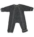 Smallstuff - Pramsuit w. Zipper - Grey Melange Smallstuff - Pramsuit w. Zipper - Grey Melange