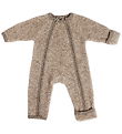 Smallstuff Pramsuit w. Zipper - Wool - Natural Melange Smallstuff Pramsuit w. Zipper - Wool - Natural Melange