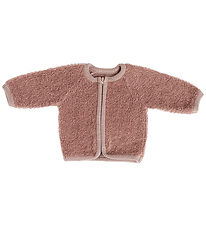 Smallstuff Cardigan w. Zipper - Wool - Rose