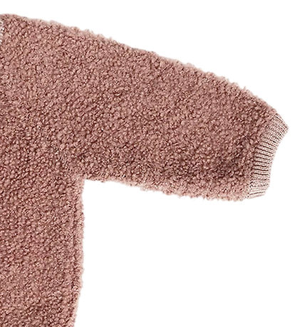 Smallstuff Cardigan w. Zipper - Wool - Rose