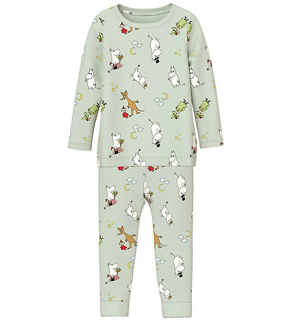 Name It Pyjama Set - NmnSemol - MOOMIN - Pale Aqua