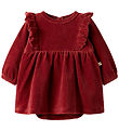 Lil' Atelier Bodysuit w. Skirt l/s - Velvet - NbfSaga - Red Dahl
