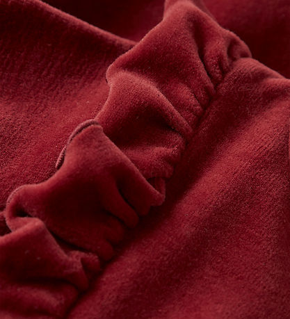 Lil' Atelier Bodysuit w. Skirt l/s - Velvet - NbfSaga - Red Dahl