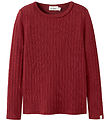 Lil' Atelier Blouse - Slim Rib - NmfRita - Red Dahlia