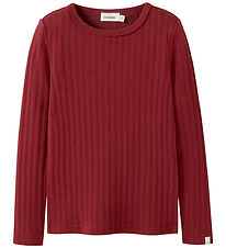 Lil' Atelier Blouse - Slim Rib - NmfRita - Red Dahlia