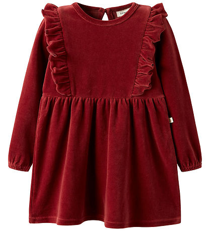 Lil' Atelier Dress - Velvet - NmfSaga - Red Dahlia Lil' Atelier Dress - Velvet - NmfSaga - Red Dahlia