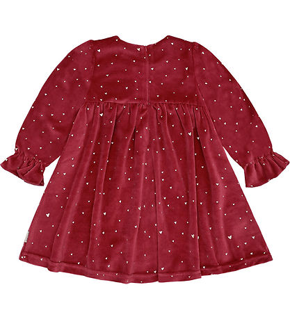 Hust and Claire Jurk - Fluweel - HCDonna - Teaberry m. Goud Hart