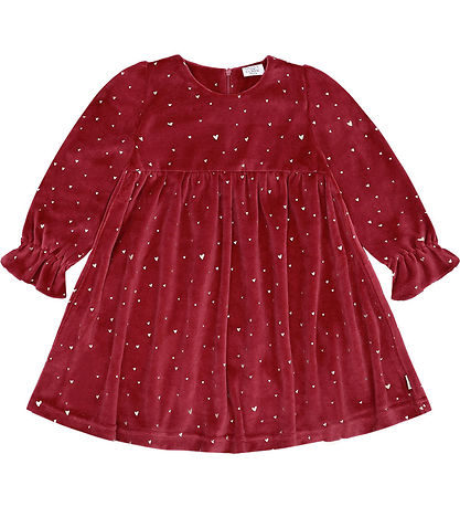 Hust and Claire Jurk - Fluweel - HCDonna - Teaberry m. Goud Hart