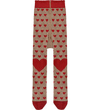 Hust and Claire Tights - HCFrankie - Hearts - Biscuit Hust and Claire Tights - HCFrankie - Hearts - Biscuit