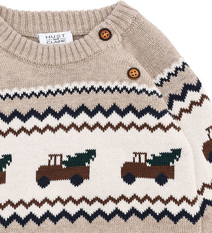 Hust and Claire Blouse - Gebreid - HCPerry - Truck - Beige Melan Hust and Claire Blouse - Gebreid - HCPerry - Truck - Beige Melan