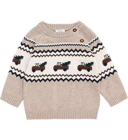 Hust and Claire Blouse - Gebreid - HCPerry - Truck - Beige Melan Hust and Claire Blouse - Gebreid - HCPerry - Truck - Beige Melan