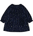 Hust and Claire Dress - Velvet - HCKis - More Navy w. Gold Heart