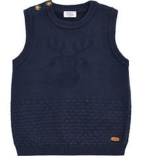Hust and Claire Vest - Gebreid - HCPerry - Eland - Meer Navy