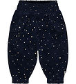 Hust and Claire Trousers - Velvet - HCTrine - More Navy w. Gold  Hust and Claire Trousers - Velvet - HCTrine - More Navy w. Gold