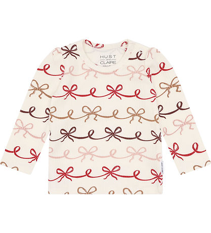 Hust and Claire Blouse - Rib - HCAmma - Bow - Sugar