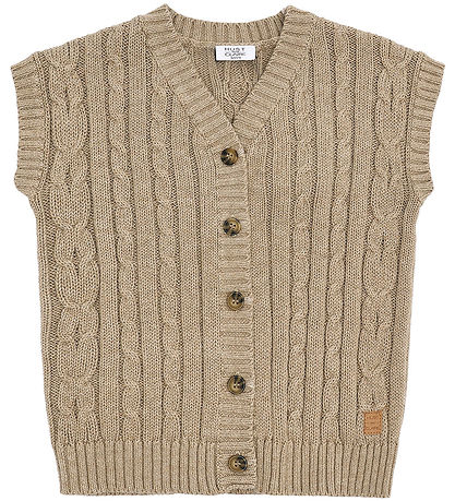 Hust and Claire Waistcoat - HCPrinco - Cable - Biscuit Hust and Claire Waistcoat - HCPrinco - Cable - Biscuit