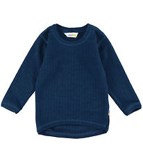 Joha Blouse - Wool - Rib - Dark Turquoise