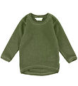 Joha Blouse - Wool - Rib - Dark Olive Joha Blouse - Wool - Rib - Dark Olive