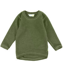 Joha Blouse - Wool - Rib - Dark Olive