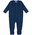 Joha Nightsuit - Wool - Rib - Dark Turquoise Joha Nightsuit - Wool - Rib - Dark Turquoise